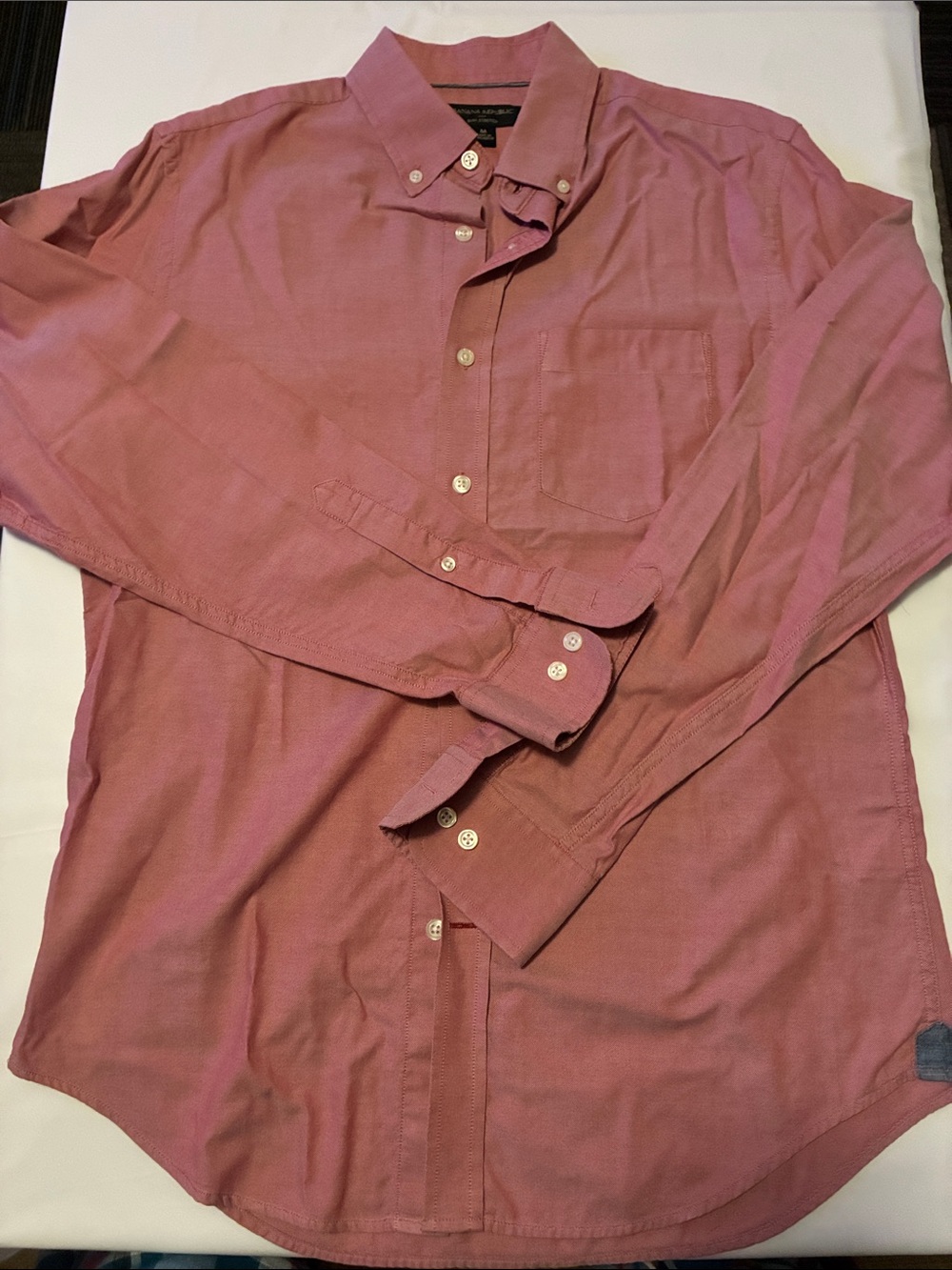 Banana Republic Men's Dusty Rose Button-Down Shirt